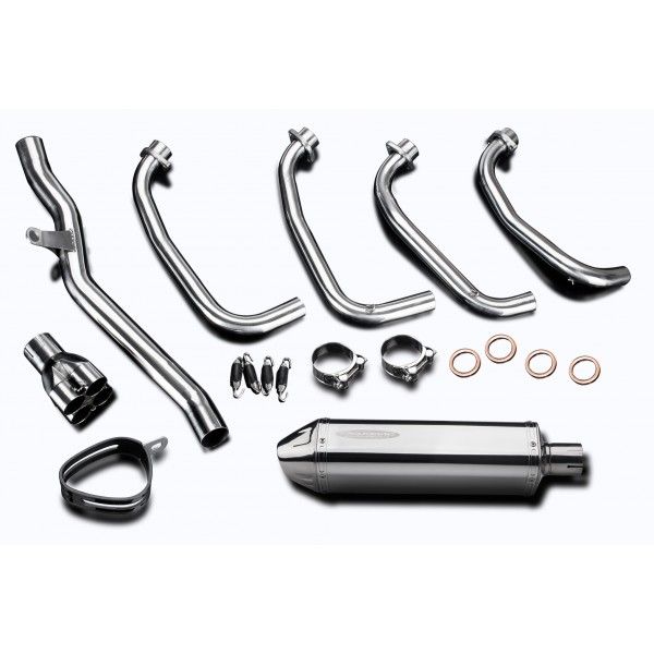 Delkevic volledig systeem Tri-Oval RVS 320mm - ZRX1100/1200 97-07