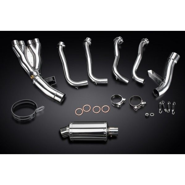 Delkevic volledig systeem Oval RVS 225mm - FZ1 FAZER FZ1S 06-15