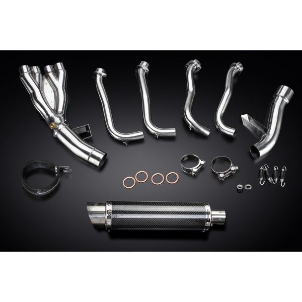 Delkevic volledig systeem Round Carbon 350mm - FZ1 FAZER FZ1S 06-15