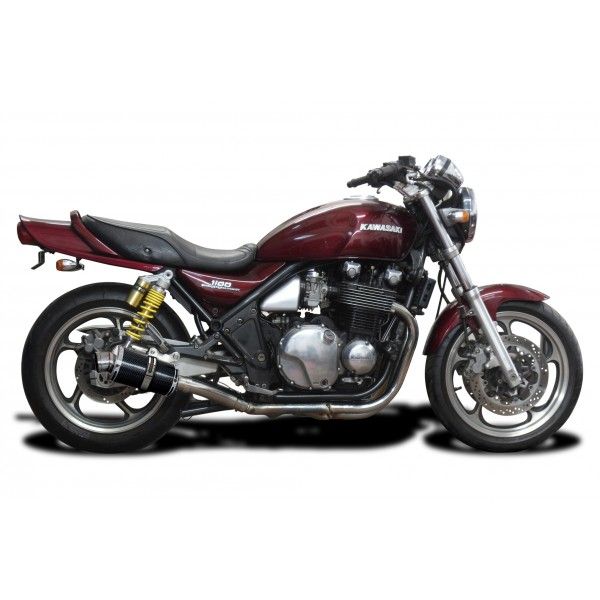 Delkevic slip-on kit Oval Carbon 225mm - Zephyr 1100 ZR1100B (1996-1997)