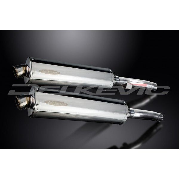 Delkevic slip-on kit Oval Carbon 450mm - Zephyr 1100 ZR1100B (1996-1997)