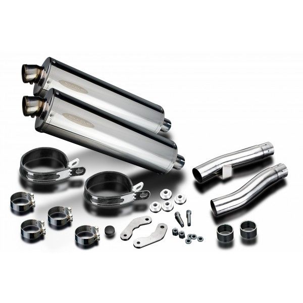 Delkevic slip-on kit Oval Carbon 450mm - Zephyr 1100 ZR1100B (1996-1997)