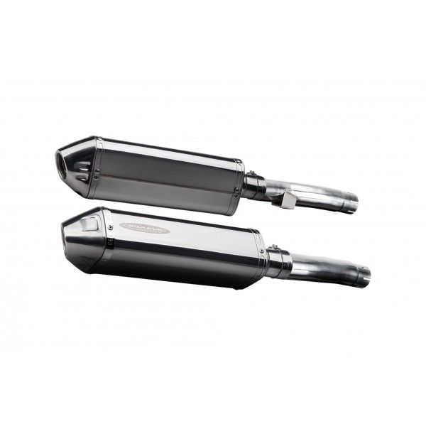 Delkevic slip-on kit Tri-Oval RVS 320mm - Zephyr 1100 ZR1100B (1996-1997)