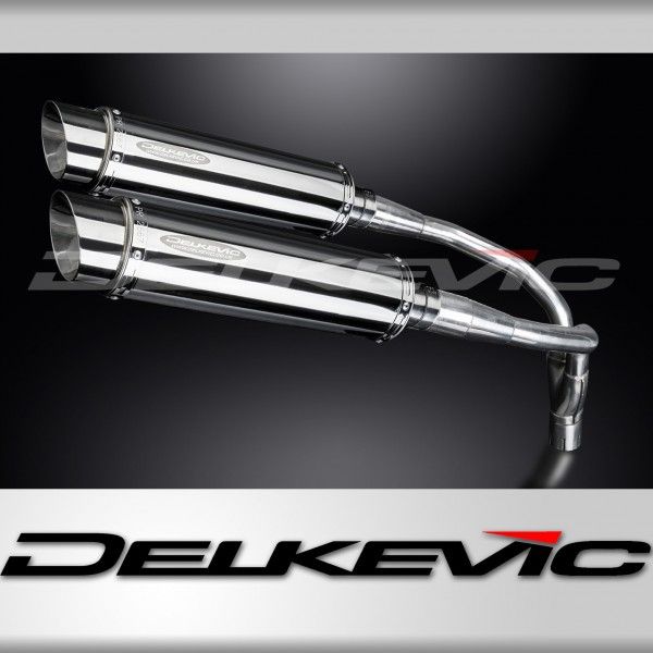 Delkevic slip-on kit Round RVS 350mm - CB900F HORNET (2001-2009)