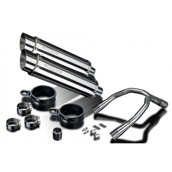 Delkevic slip-on kit Round RVS 350mm - CB900F HORNET (2001-2009)