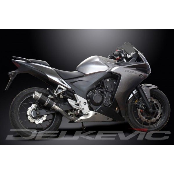 Delkevic volledig systeem Round Carbon 200mm - CBR500R CB500F CB500X 13-15