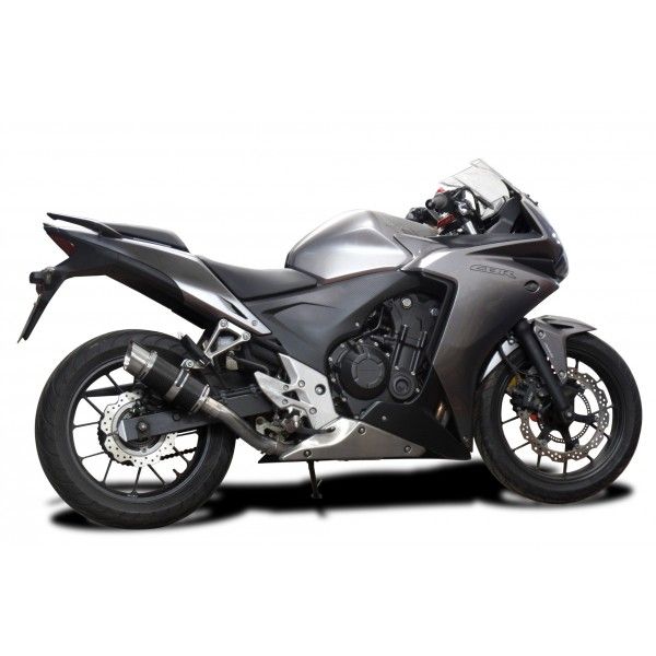 Delkevic volledig systeem Round Carbon 200mm - CBR500R CB500F CB500X 13-15