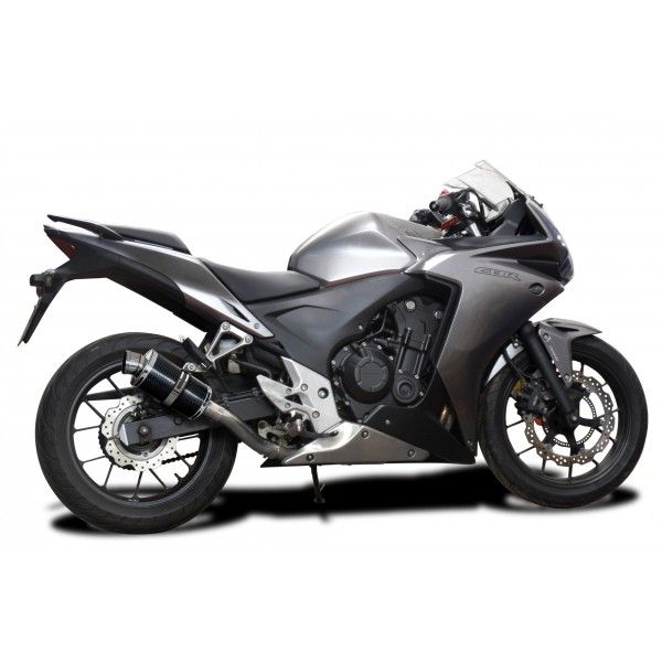 Delkevic volledig systeem Oval Carbon 225mm - CBR500R CB500F CB500X 13-15
