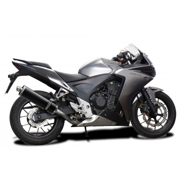Delkevic volledig systeem Oval Carbon 450mm - CBR500R CB500F CB500X 13-15