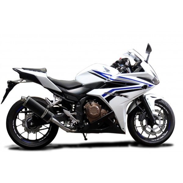 Delkevic volledig systeem Oval Carbon 350mm - CBR500R CB500F CB500X 13-15