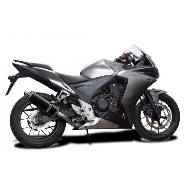Delkevic volledig systeem Oval Carbon 350mm - CBR500R CB500F CB500X 13-15