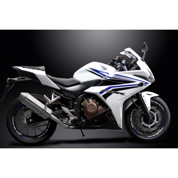 Delkevic volledig systeem Tri-Oval RVS 320mm - CBR500R CB500F CB500X 13-15