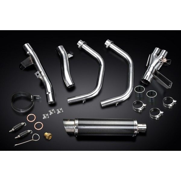 Delkevic volledig systeem Round Carbon 350mm - CBR500R CB500F CB500X 13-15