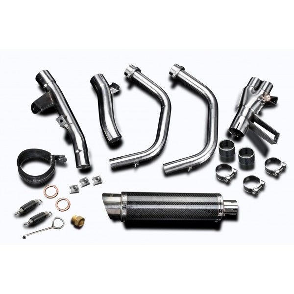 Delkevic volledig systeem Round Carbon 350mm - CBR500R CB500F CB500X 13-15