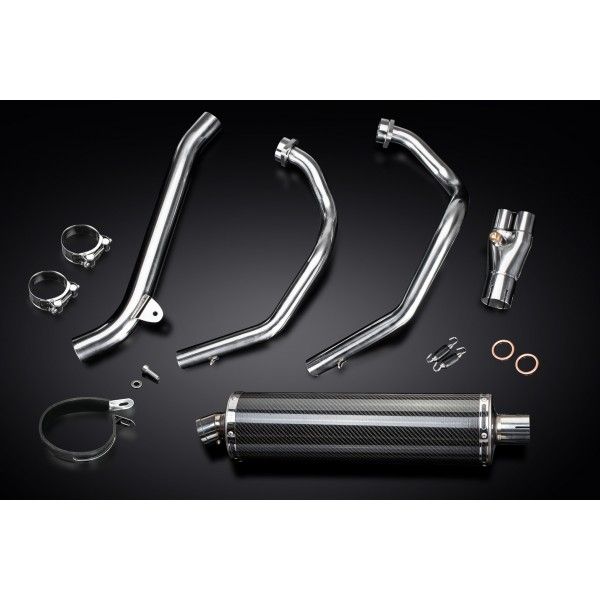 Delkevic volledig systeem Oval Carbon 450mm - CRF1000L Africa Twin 2016-2019