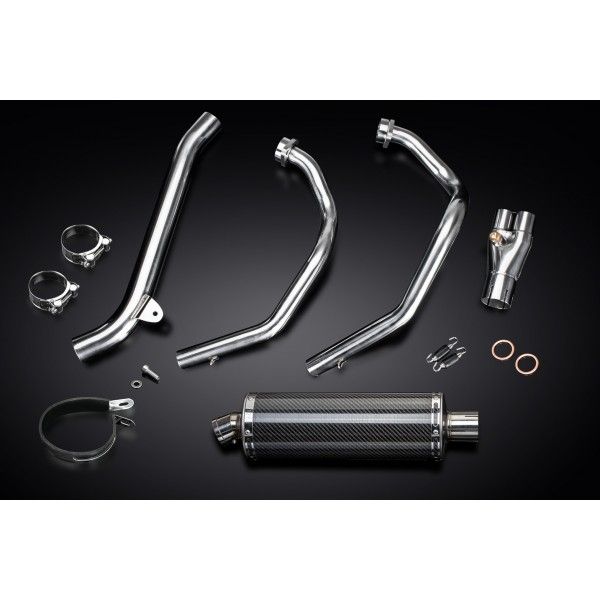 Delkevic volledig systeem Oval Carbon 350mm - CRF1000L Africa Twin 2016-2019