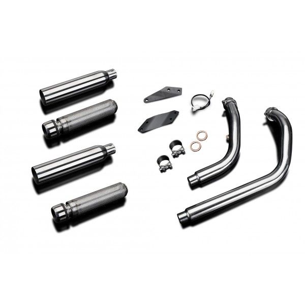 Delkevic volledig systeem Round RVS 410mm - VT750 SHADOW SPIRIT (2008-2018)