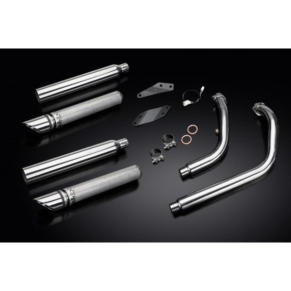 Delkevic volledig systeem Round RVS 550mm - VT750 SHADOW SPIRIT (2008-2018)