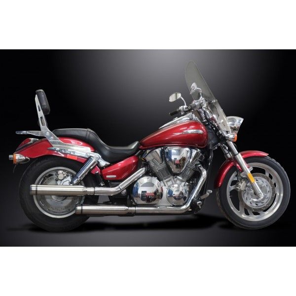 Delkevic slip-on kit Round RVS 410mm - VTX1300 04-09