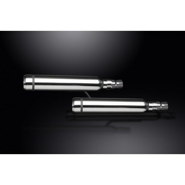 Delkevic slip-on kit Round RVS 410mm - VTX1300 04-09