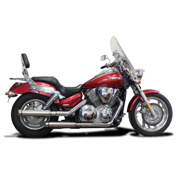 Delkevic slip-on kit Round RVS 410mm - VTX1300 04-09