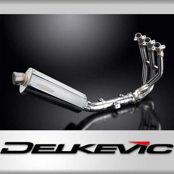 Delkevic volledig systeem Oval RVS 350mm - Street Triple 675 (2013-2016)