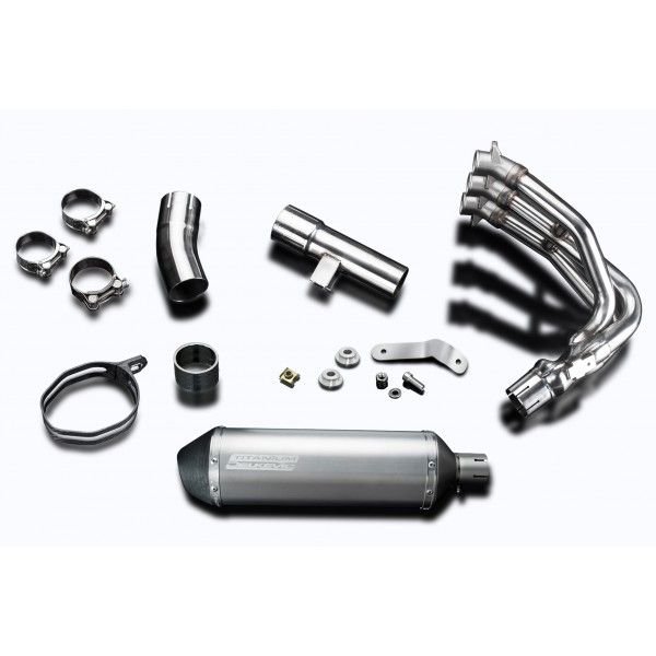 Delkevic volledig systeem X-Oval Titanium 343mm - Street Triple 675 (2013-2016)