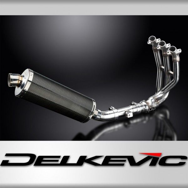 Delkevic volledig systeem Oval Carbon 350mm - Street Triple 675 (2013-2016)