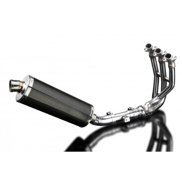 Delkevic volledig systeem Oval Carbon 350mm - Street Triple 675 (2013-2016)