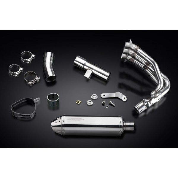 Delkevic volledig systeem Tri-Oval RVS 320mm - Street Triple 675 (2013-2016)