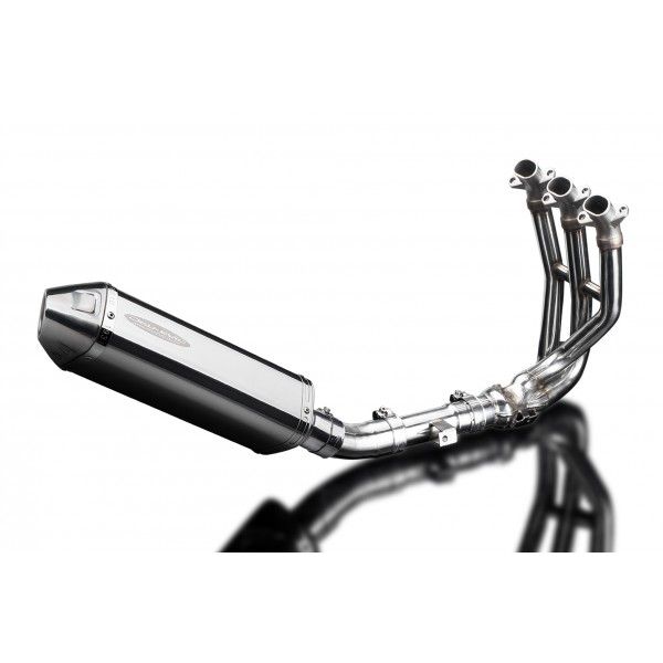 Delkevic volledig systeem Tri-Oval RVS 320mm - Street Triple 675 (2013-2016)