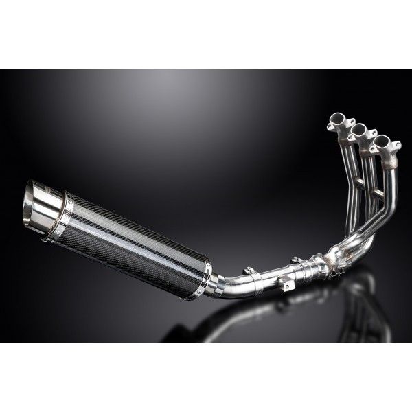 Delkevic volledig systeem Round Carbon 350mm - Street Triple 675 (2013-2016)