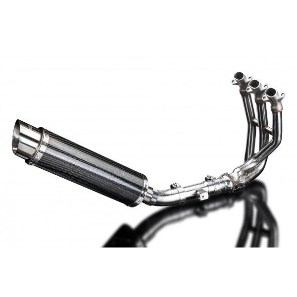 Delkevic volledig systeem Round Carbon 350mm - Street Triple 675 (2013-2016)