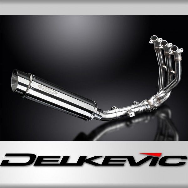 Delkevic volledig systeem Round RVS 350mm - Street Triple 675 (2013-2016)