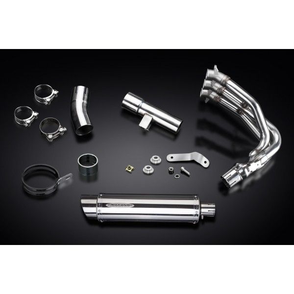 Delkevic volledig systeem Round RVS 350mm - Street Triple 675 (2013-2016)
