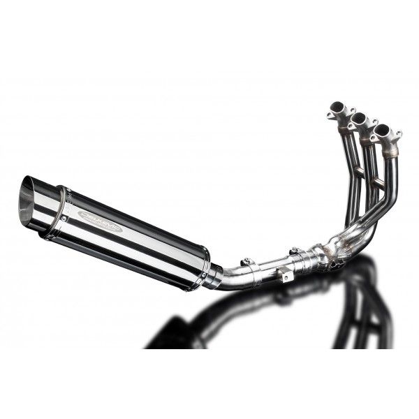 Delkevic volledig systeem Round RVS 350mm - Street Triple 675 (2013-2016)