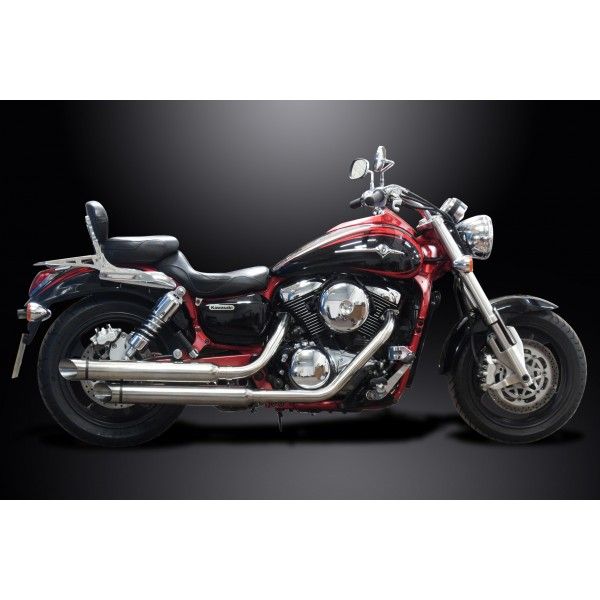 Delkevic volledig systeem Round RVS 550mm - VN1500 VN1600 96-08