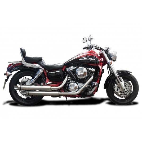 Delkevic volledig systeem Round RVS 550mm - VN1500 VN1600 96-08