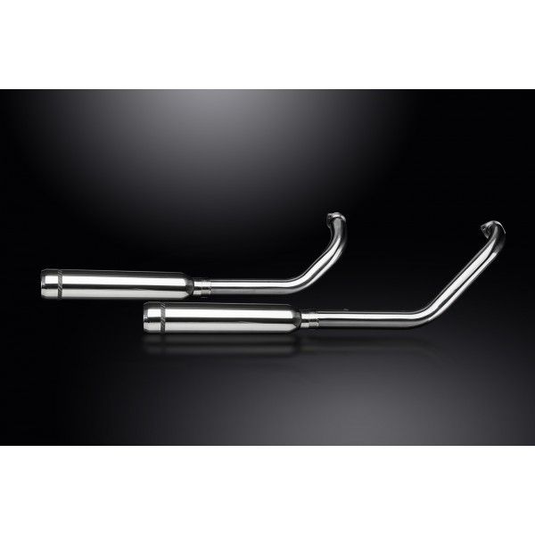 Delkevic volledig systeem 2-2 RVS 410mm BULL NOSE - KAWASAKI VN900 (2006-2016)