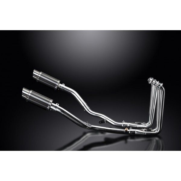 Delkevic volledig systeem Round Carbon 200mm - FJR1300 (2001-2005)