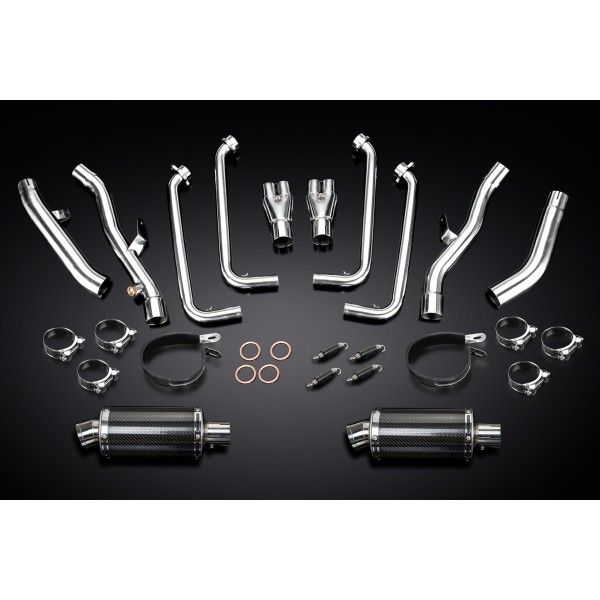 Delkevic volledig systeem Oval Carbon 225mm - FJR1300 (2001-2005)