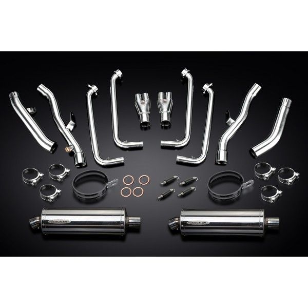 Delkevic volledig systeem Oval RVS 350mm - FJR1300 (2001-2005)