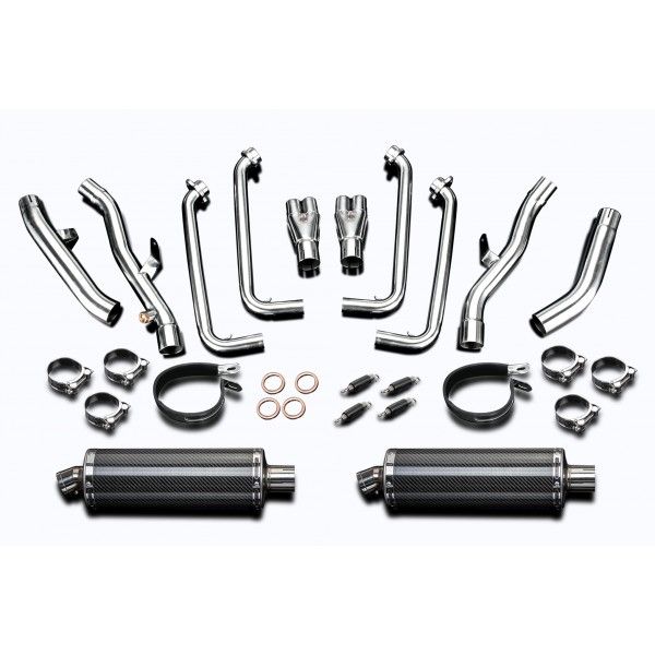 Delkevic volledig systeem Oval Carbon 350mm - FJR1300 (2001-2005)