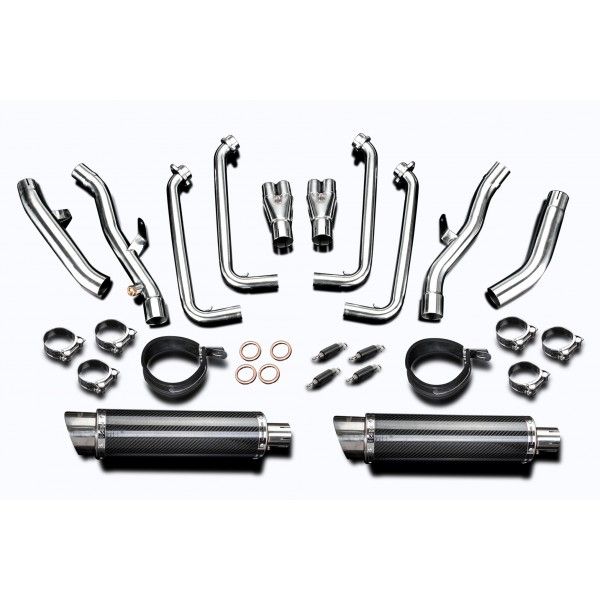 Delkevic volledig systeem Round Carbon 350mm - FJR1300 (2001-2005)