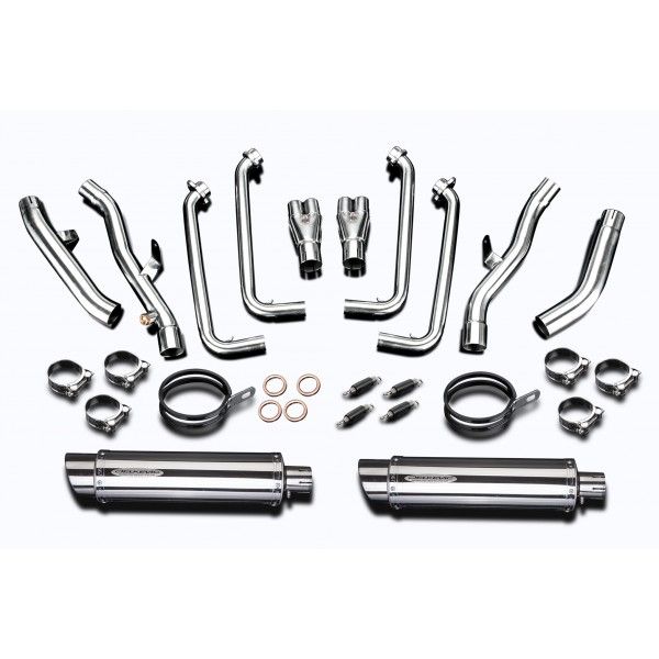 Delkevic volledig systeem Round RVS 350mm - FJR1300 (2001-2005)