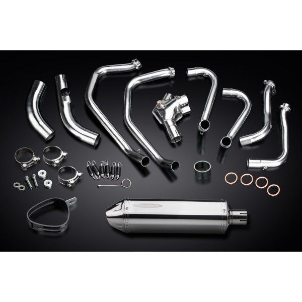 Delkevic volledig systeem Tri-Oval RVS 320mm - VFR800X CROSSRUNNER 2011-14