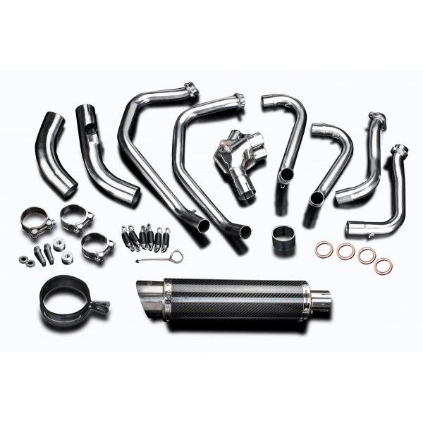 Delkevic volledig systeem Round Carbon 350mm - VFR800X CROSSRUNNER 2011-14