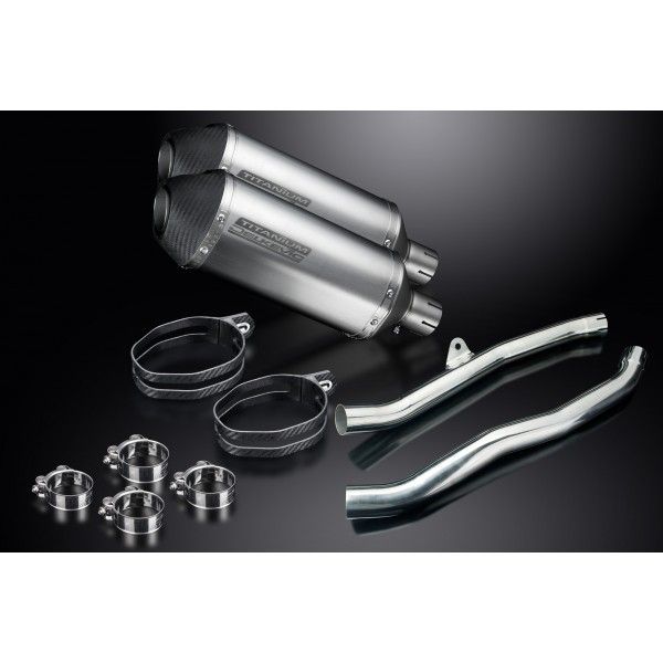 Delkevic slip-on kit X-Oval Titanium 260mm - ZZR1400/ZX14 (2006-2007)