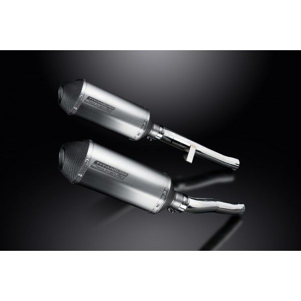 Delkevic slip-on kit X-Oval Titanium 260mm - GSX1400 K2-K4 (2001-2004)
