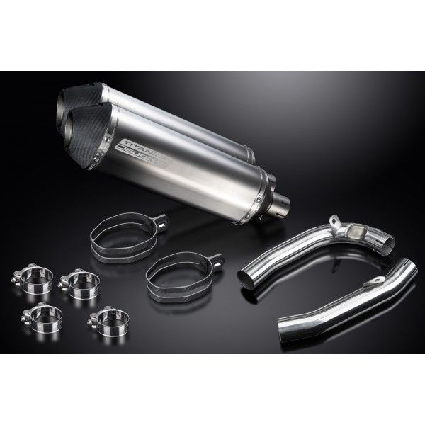Delkevic slip-on kit X-Oval Titanium 343mm - VTR1000F Firestorm (1997-2003)